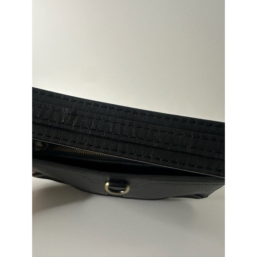 Burberry Black Leather Shoulder Bag Nova Check Lined Gold Hardware Authentic - Picture 8 of 14